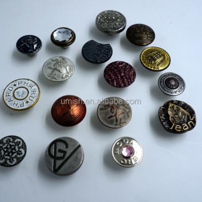 China 14MM viable brass alloy 17MM plastic leg button for jeans for sale