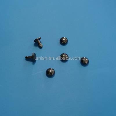 China Nickel Free Brass Dome Round Cone Pyramid Flat Rivets For Leather Decoration for sale