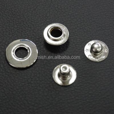 China Silver Brass 20mm Snap Top Eyelet Snap Button Viable Metal for sale