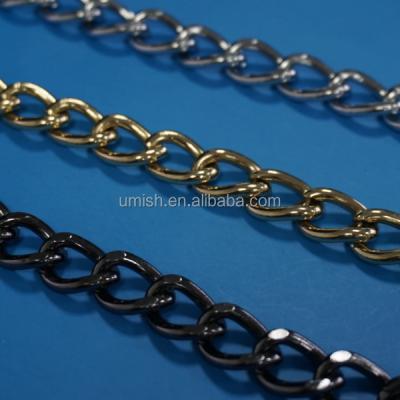 China European standard nickel free shiny metal chain for bags and garment for sale