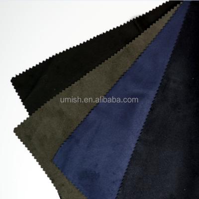 China Double Side Elastic High Quality Suede PU Fabric for sale