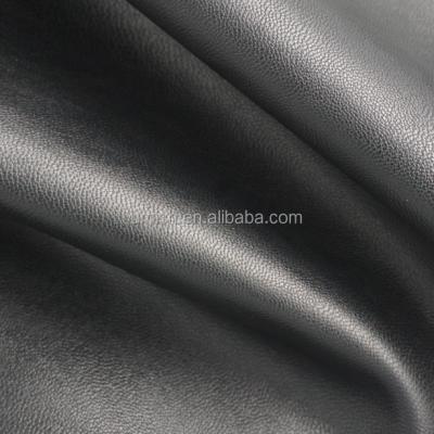 China H&M Waterproof Standard 0.8mm Glossy Or Matt Black PU Synthetic Leather For Garment for sale