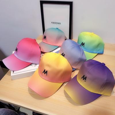 China JOINT All-match Couples Gradient Fluorescent Trucker Hats Women Comfortable Baseball Hats For Men for sale