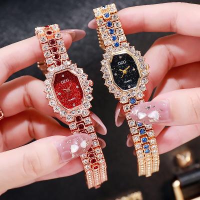 China Hot Selling Wholesale Fashion Diamond Women's Watches Bling Bling Luxury Quartz Wristwatches for sale