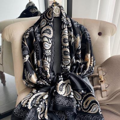 China Simple Fashion Rejoice Silk Pashmina Scarf Printed Elegant Animal Patterns Other Scarves &Shawls For Women for sale