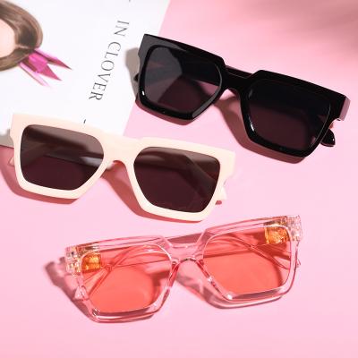 China Jelly Cute Kids Sunglasses Girls Sunlight Beach Fashion Square Daily Custom Sun Glasses Wholesale for sale