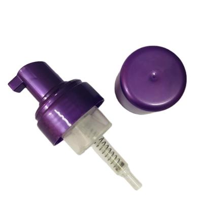 China Non Spill Foam Pump Bottle Brush 1oz Purple Foam Pump For Glass Foam Pump Bottle for sale