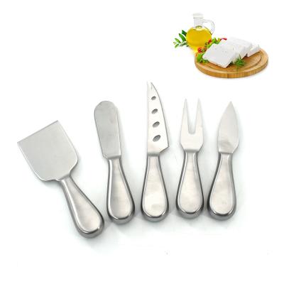 China 5 Pieces Universal Cheese Knife Set Condiment Butter Spreader Stainless Steel Knife Spreader Cheese Viable Pieces for sale