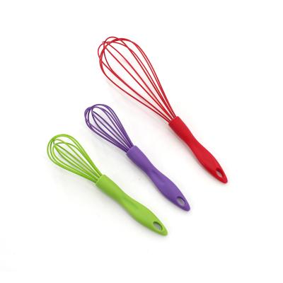 China Viable Best Selling on Amazon Food Grade Silicone Egg Beater Non-Stick PP Egg Beater Kitchen Accessories Hand Mixer Egg Tools for sale