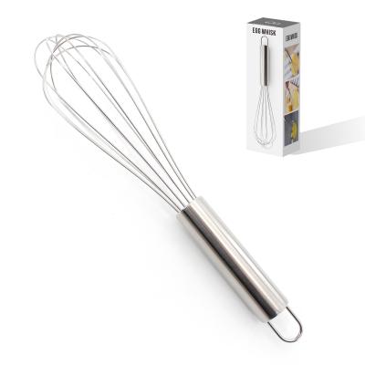 China Viable Hot Sale Stainless Steel Wire Beats Kitchen Balloon Beater Hand Held Egg Beater For Baking for sale