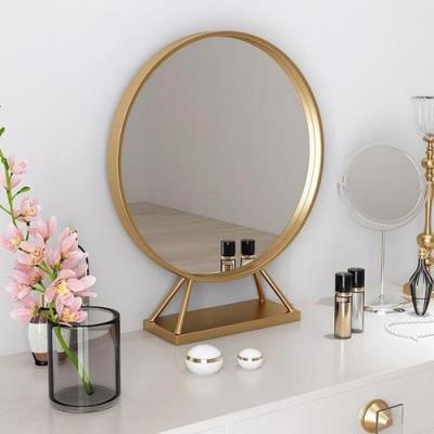 China 3-6mm Decorative Edge Working Round Bathroom Mirror With Polished Edge for sale