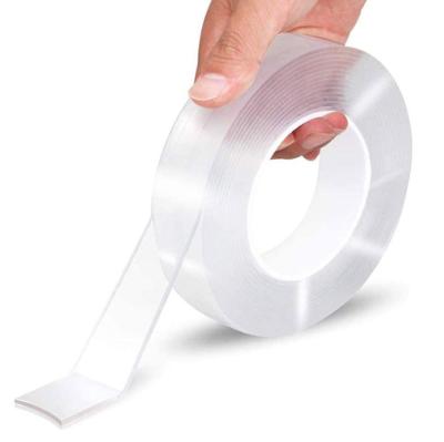 China Acrylic Stong Adhesive Tape 18mmx10m Rts High Double Sided Waterproof Clear Transparent Sticky Tapes for sale