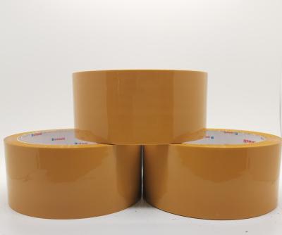 China Waterproof Yellow Cheap Packaging OPP Box BOPP Silent Silent Strip for sale