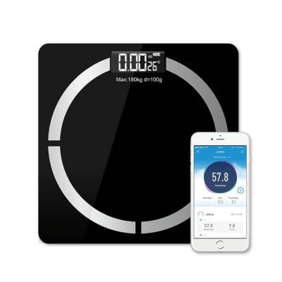 China Support App Wholesale Electronic Body Fat Analyzer With Bmi Function Weighing Body Fat Scale for sale