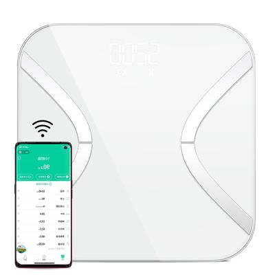 China New Fashion Desktop Xiaomi Huawei Human Body Weight Scale Smart Wireless Digital Body Fat Analyzer Scale for sale