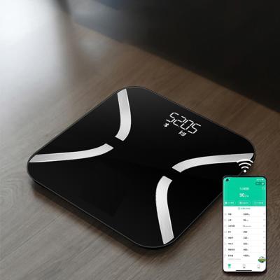 China High Intelligent Sensors Pose Medical Design Weight Scale 7 In 1 Function 10 People Memmory Body Fat Scale for sale