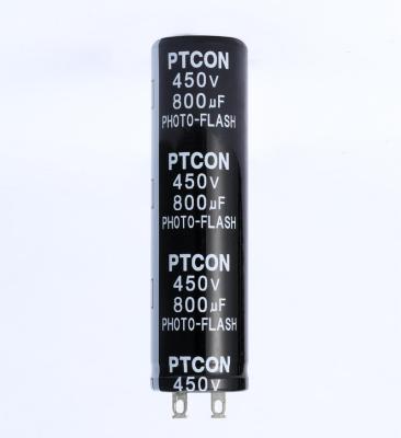 China Lowest Price Sufficient High Quality Flashlight Long Life Voltage PTCON Aluminum Electrolytic Capacitor 25x90 450v 800uf for sale