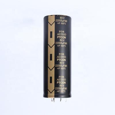 China Sufficient High Quality General Purpose Aluminum Electrolytic Capacitor Long Life Lowest Voltage PTCON Price 35X100 4 Pins 80v 22000uf for sale