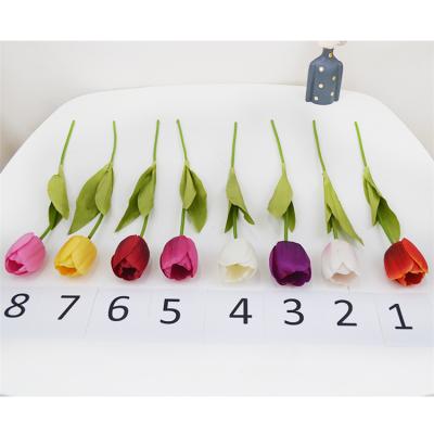 China Good Quality Simple Tulip Artificial Flowers For Decoration From China Silk Fabric for sale