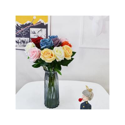 China Widely Used Simple Factory Sale Various Silk Rose Decoration Flowers Artificial Home for sale