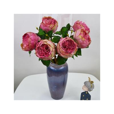 China China Professional Manufacture Silk Decoration Home Flower Links Artificial Rose for sale