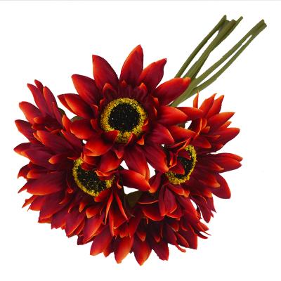 China Top Quality Artificial Flower Beam Silk Widely Used Sunflower for sale