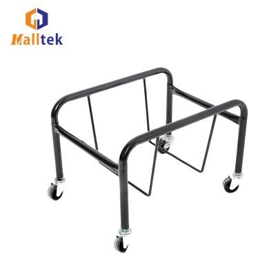 China Easy-carry metal stacking storage basket rack shopping basket rack with wheels for hypermarket for sale