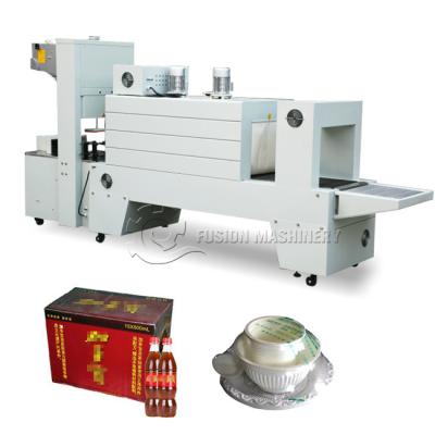 China automatic food plastic wrap heat shrink paper wrapping machine/shrink packing machine for PET water bottle for sale