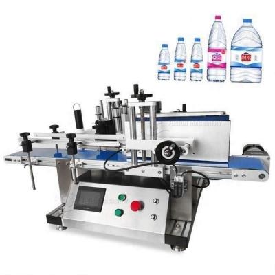 China High Efficiency Food Round Bottle Semi-automatic Labeling Machine With Code Printer for sale