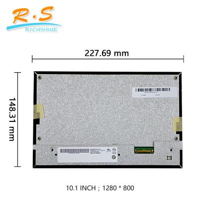 China 1280 * 800 LVDS Interface Industrial LCD Screen High Contrast Ratio 40pin G101EVN03.0 for sale