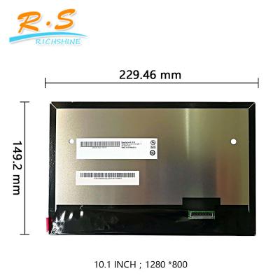 China Auo 10.1 inch industrial lcd panel IPS High resolution G101EVN01.0 lvds interface 40pin for sale