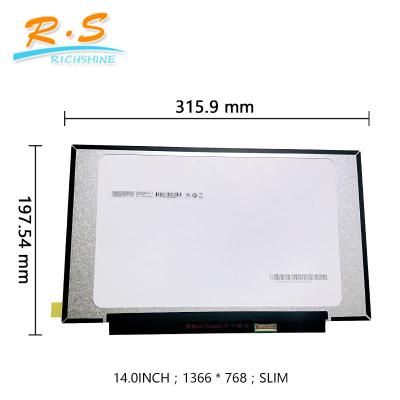 China 14inch HD TFT laptop screen B140XTN07.3 for laptop replacement 1366*768 slim edp interface 30pin for sale