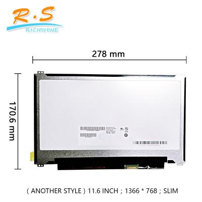 China Laptop Screen Auo LCD Panel 1366 * 768 11.6 Inches Panel Size EDP Interface for sale