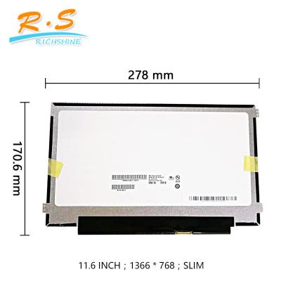 China Slim EDP 30 pins lcd laptop screen B116XTN02.2 with left / right bracket & edge for sale