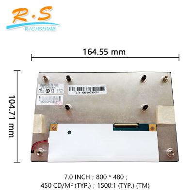 China Nieuwe en Originele 7“ hoge Contrastverhouding (1500/1) LCD Comité Assemblage voor industrieel lcd paneel G070VVN01.0 Te koop