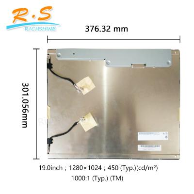 China 1280*1024 TFF AUO Industrial Lcd Panel 19.0 Inch G190EG01 V0 LVDS Interface 30 PIN for sale