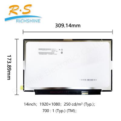 China Panel LCD WXGA B140HAN02.0 B140HAN01.8 B140HAN01.4 B140HAN03.0 del ordenador portátil en venta