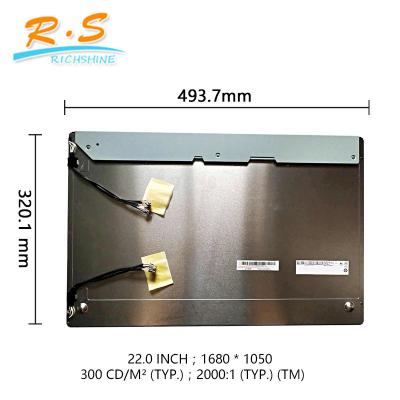 China Industrial 22'' Auo LCD Panel display screen G220SW01 V0 1680x1050 for sale