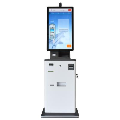 China Indoor Indoor Self Service Ordering Touch Screen Self Service Kiosk Floor POS Payment Kiosk Cash ACCEPTOR Kiosk for sale