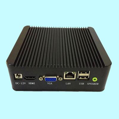 China Fanless+Aluminum Alloy Metal Case Fanless Status Storage Series Mini Pc Computer Case Metal Linux WIFI SSD RAM SATA Card CPU Industrial Computer Set for sale