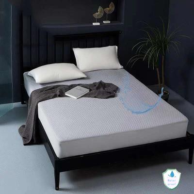 China Air Proof Dirty and Mite Waterproof Hypoallergenic Layer Stinging Waterproof Tencel Mattress Protector Bed Insect Matress Cover for sale