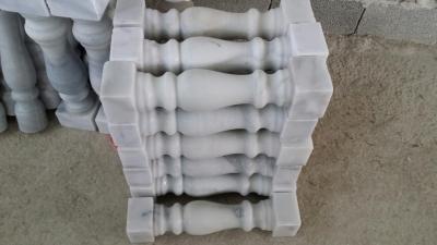 China Railings Guangxi White Marble Balustrade China Carrara Marble Baluster Marble Handrails for sale