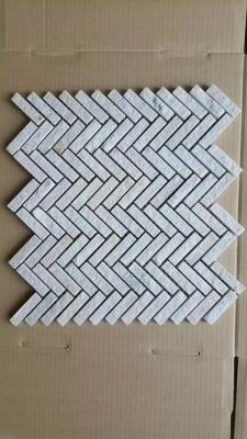 China White Quartzite Mosaic Natural Stone Wall Mosaic Quartzite Mosaic Pattern for Interior Dec for sale