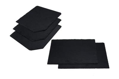 China Midnight Black Slate Roof Tiles Natural Stone Roof Slates for sale