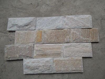 China Golden Line Quartzite Mushroom Stones Pillar/Column Wall Stone Landscaping Stones for sale