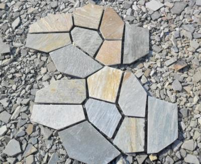 China Oyster Split Face Slate Flagstone Flooring Pavers Oyster Flagstone Wall Cladding Landscaping Stone for sale