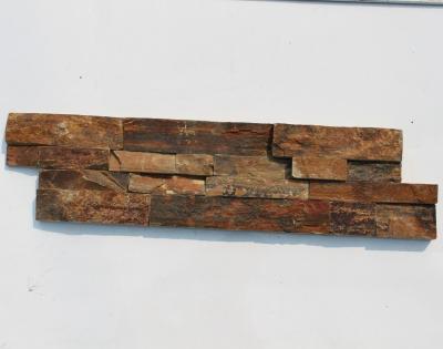 China China Rusty Slate Z Panel,Natural Stone Cladding,Bronze Ledgestone,Multicolor Slate Stacked Stone Veneer for sale