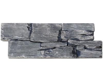 China El panel de pared natural de la chapa de la piedra de la pizarra del negro de carbono del revestimiento de la piedra de la pizarra Z del carbón de leña Ledgestone en venta