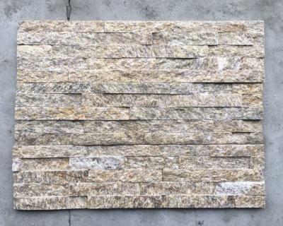 China Yellow Granite Culture Stone,Fireplace Thin Stone Veneer,Natural Granite Stacked Stone for Wall for sale