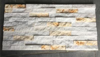 China White Gold Marble Culture Stone,Natural Marble Ledgestone,Outdoor Stone Panel,Indoor Stone Veneer for sale